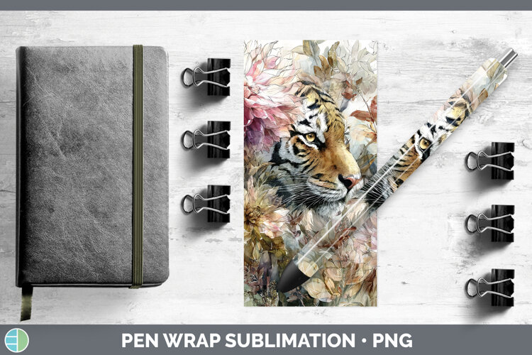 GorgeousAnimals Autumn Floral Pen Wrap design.