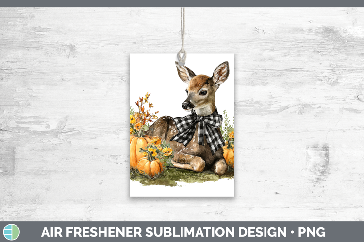 Animals Autumn Pumpkin Deer Air Freshener Sublimation Car Fr
