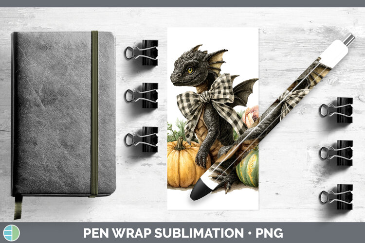 GorgeousAnimals Autumn Pumpkin Pen Wrap design.
