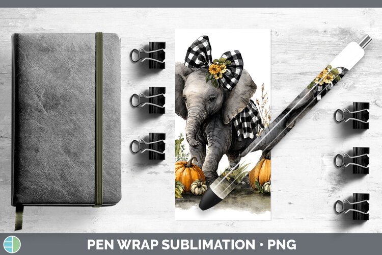 GorgeousAnimals Autumn Pumpkin Pen Wrap design.