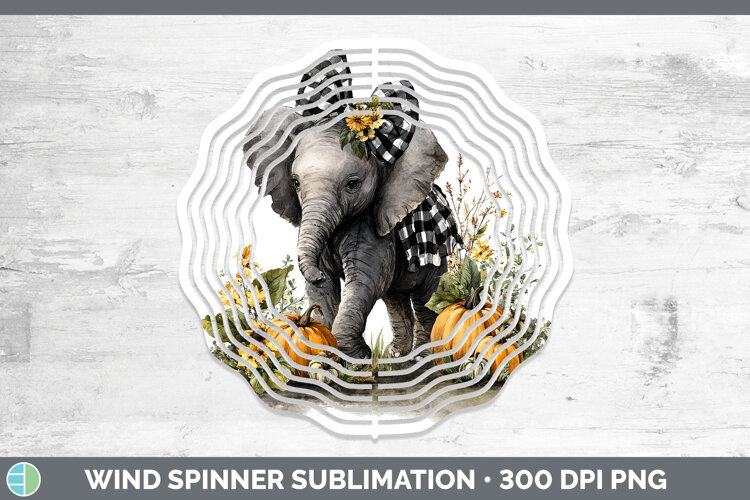 GorgeousAnimals Autumn Pumpkin Wind Spinner design.