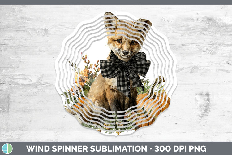 GorgeousAnimals Autumn Pumpkin Wind Spinner design.