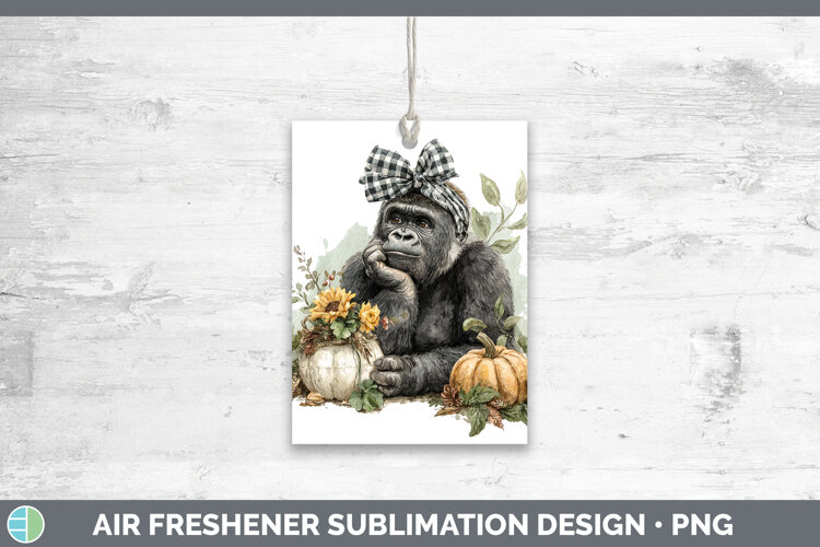 GorgeousAnimals Autumn Pumpkin Air Freshener design.