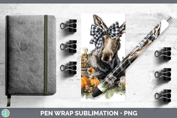GorgeousAnimals Autumn Pumpkin Pen Wrap design.