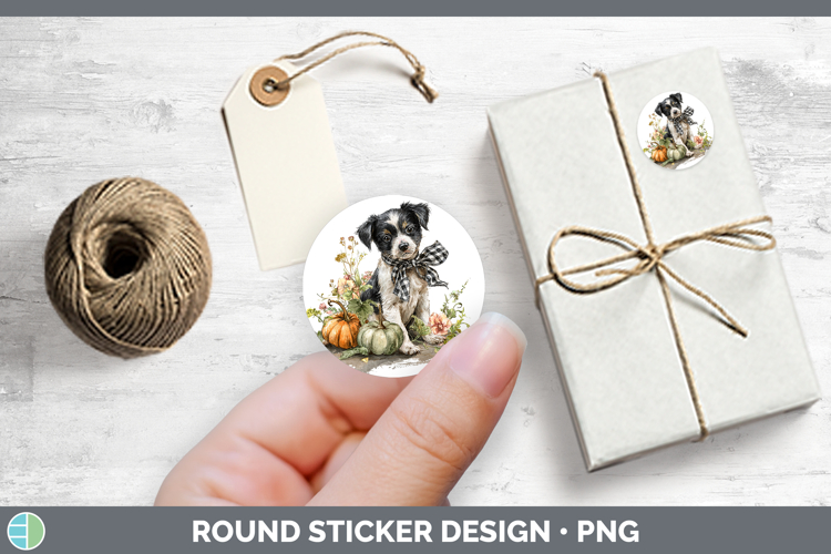 GorgeousAnimals Autumn Pumpkin Stickers design.