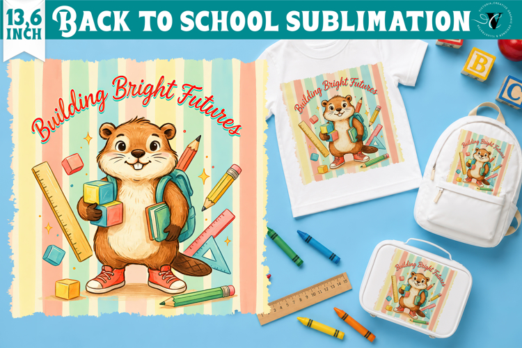 Back to School Sublimation | Cute penguin Classroom design