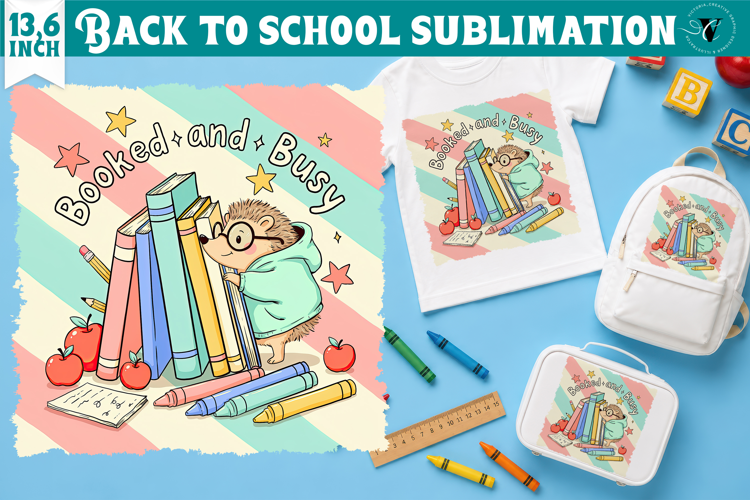 Back to School Sublimation | Cute hedgehog Classroom design