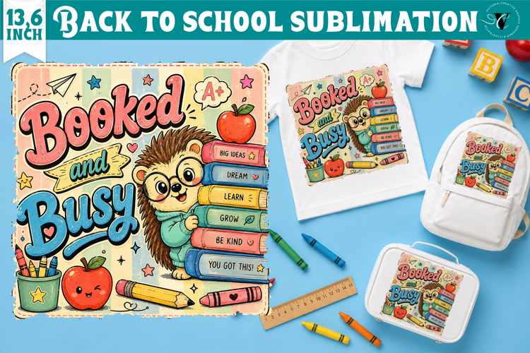 Back to School Sublimation | Cute hedgehog Classroom design