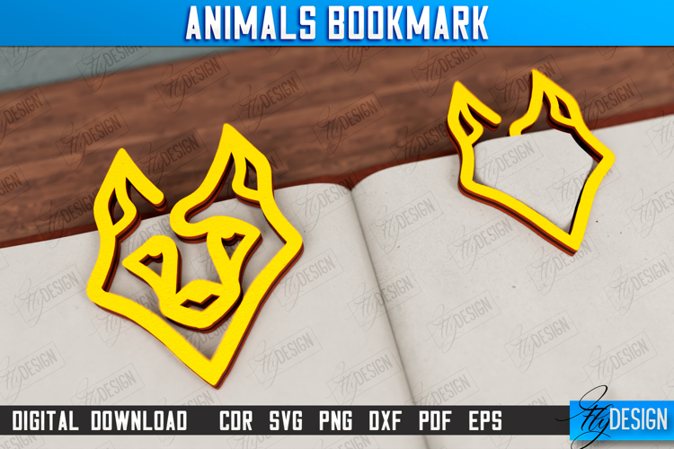 Wolf Bookmark | Paperclip | Book Marker | Page Holder | CNC