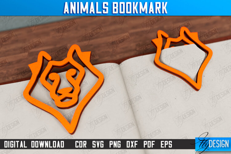 Lion Bookmark | Paperclip | Book Marker | Page Holder | CNC example image 1