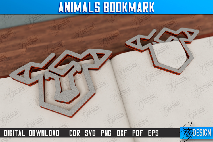 Cow Bookmark | Paperclip | Book Marker | Page Holder | CNC