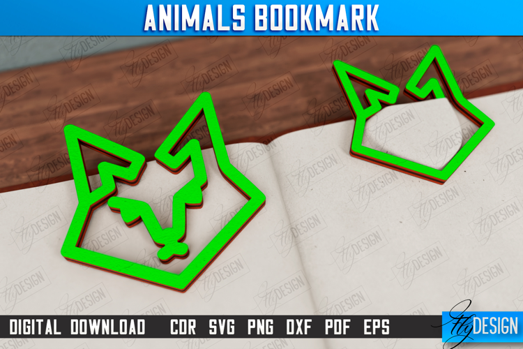 Fox Bookmark | Paperclip | Book Marker | Page Holder | CNC