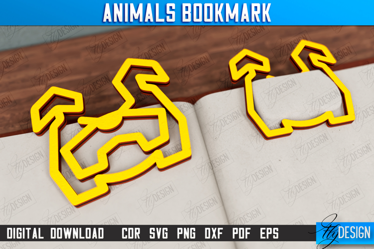 Animal Bookmark | Paperclip | Book Marker | Page Holder |CNC