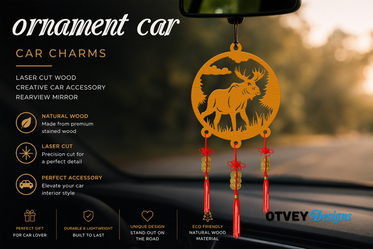 Animals Car Charms laser Cut