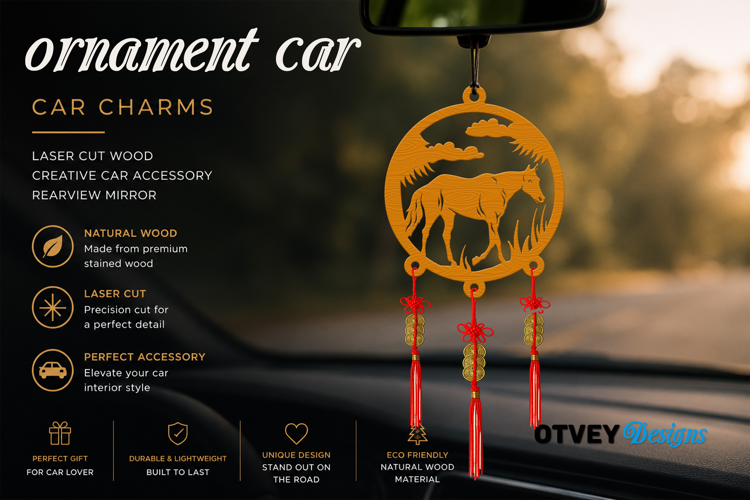Animals Car Charms laser Cut