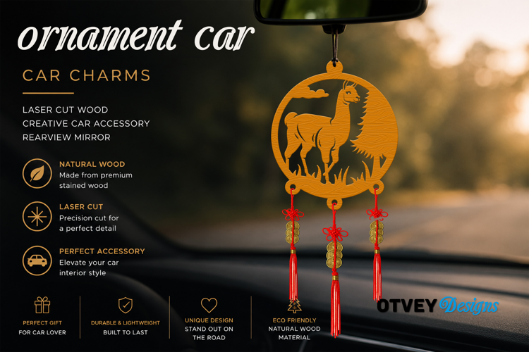 Animals Car Charms laser Cut