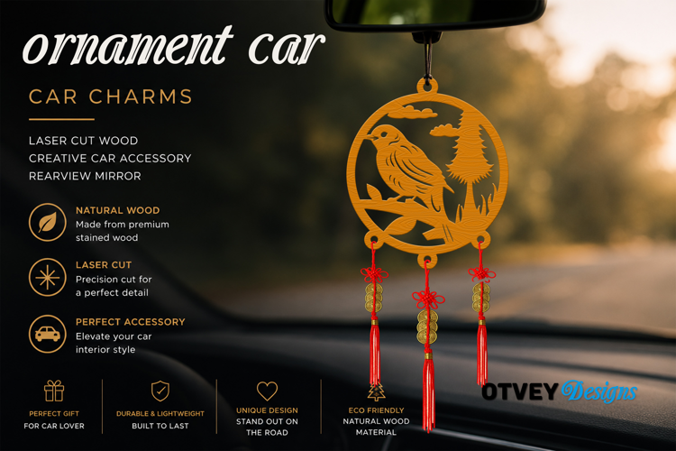 Animals Car Charms laser Cut