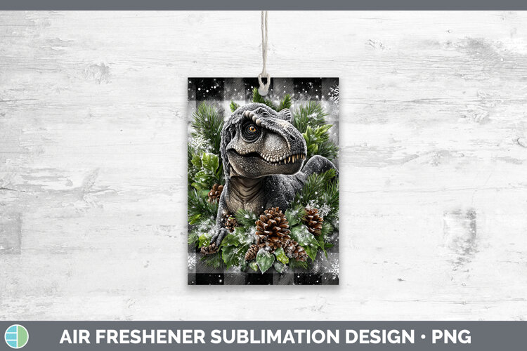 GorgeousAnimals Checker Christmas Air Freshener design.