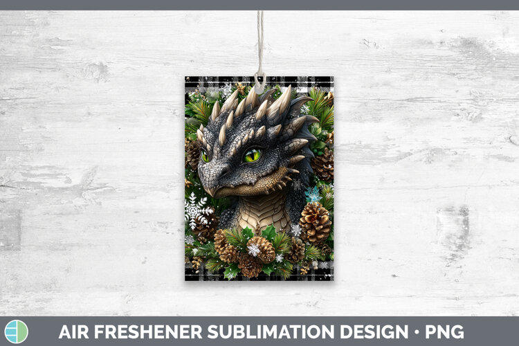 GorgeousAnimals Checker Christmas Air Freshener design.