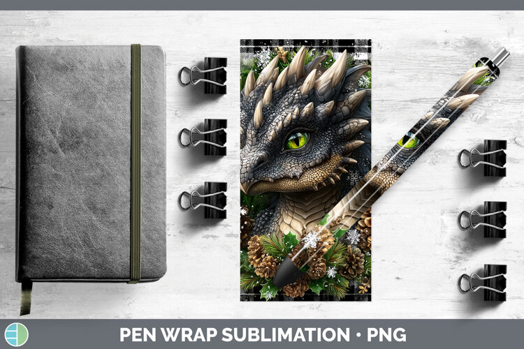 GorgeousAnimals Checker Christmas Pen Wrap design.