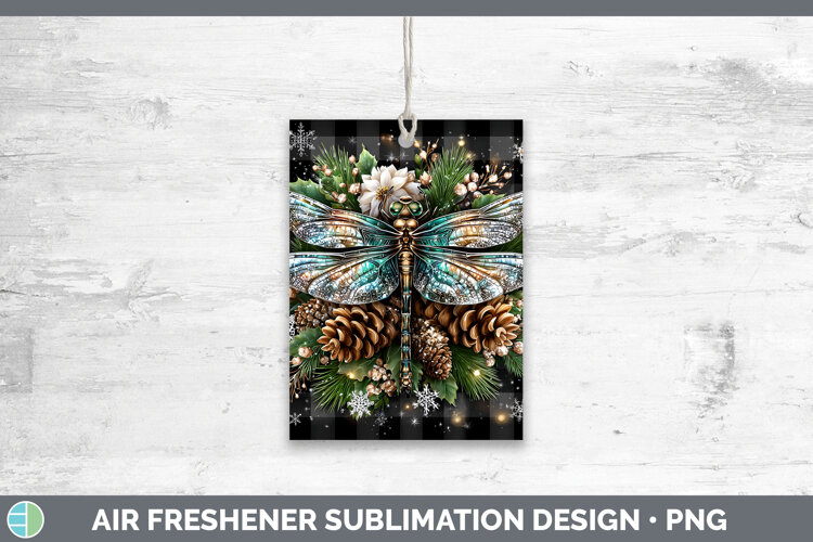 GorgeousAnimals Checker Christmas Air Freshener design.