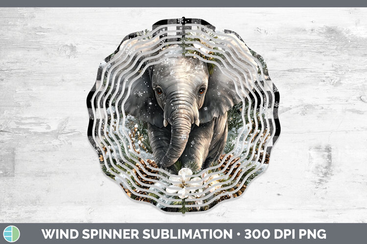 GorgeousAnimals Checker Christmas Wind Spinner design.