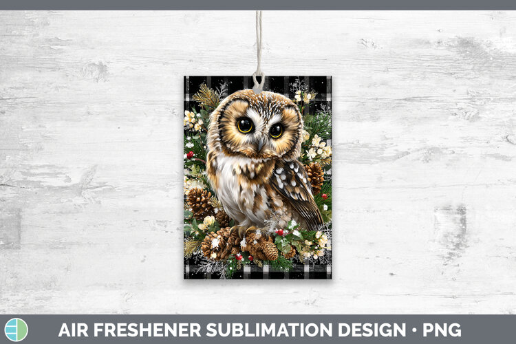 GorgeousAnimals Checker Christmas Air Freshener design.
