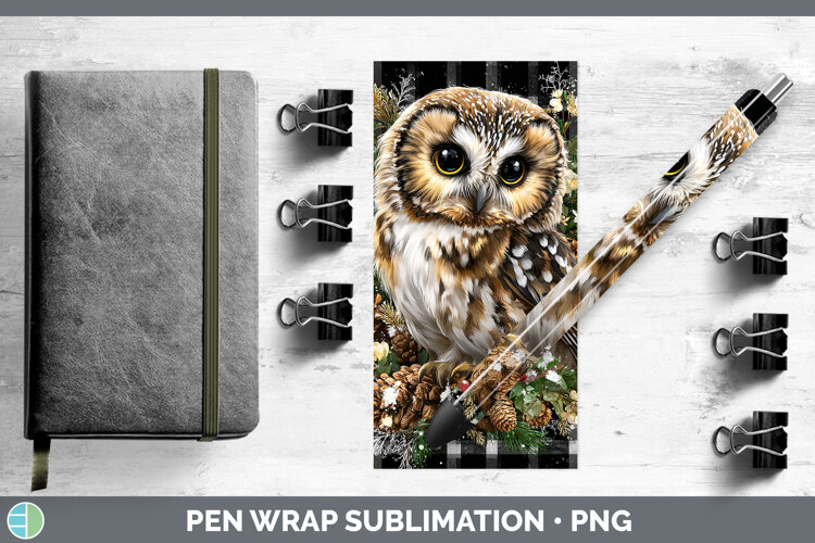 GorgeousAnimals Checker Christmas Pen Wrap design.