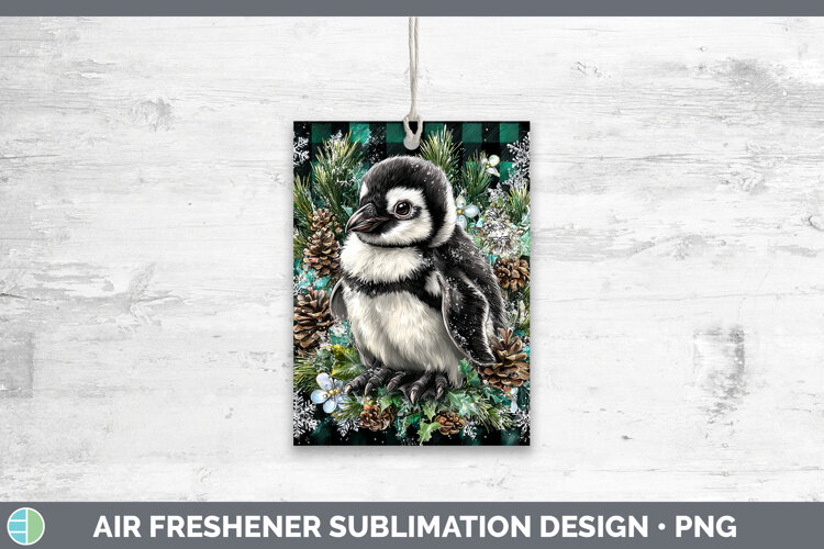 GorgeousAnimals Checker Christmas Air Freshener design.