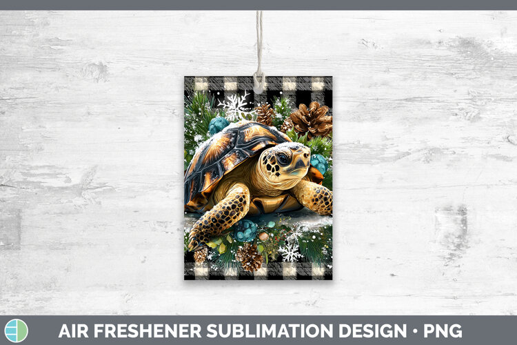 GorgeousAnimals Checker Christmas Air Freshener design.