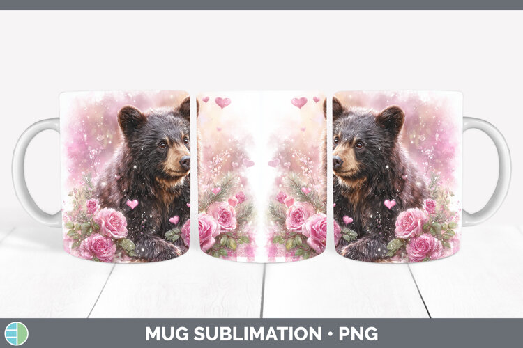 GorgeousAnimals Checker Valentine Mug Wrap design.