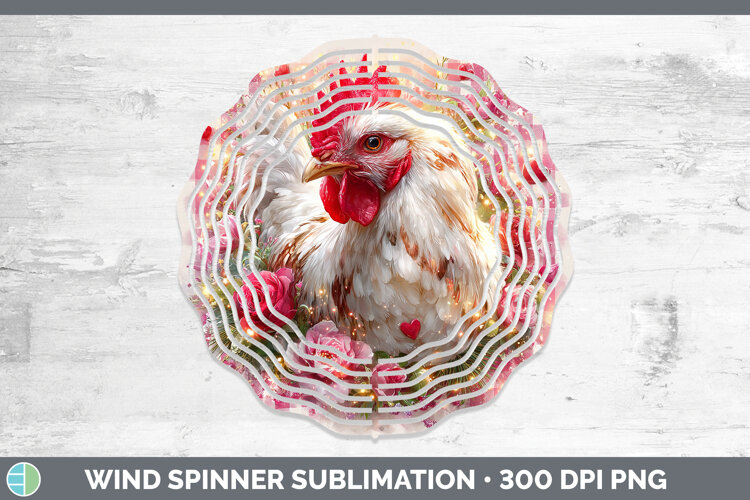 GorgeousAnimals Checker Valentine Wind Spinner design.