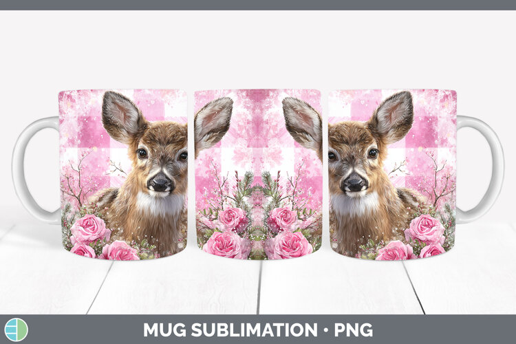 GorgeousAnimals Checker Valentine Mug Wrap design.