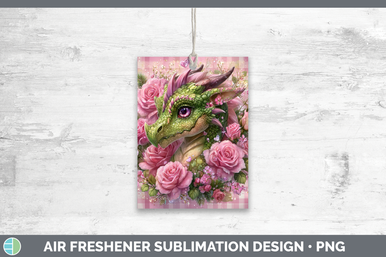 Dragon Animals Checker Valentine Air Freshener Sublimation D