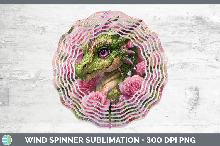 Dragon Animals Checker Valentine Wind Spinner Sublimation De