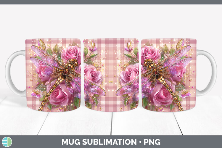 GorgeousAnimals Checker Valentine Mug Wrap design.