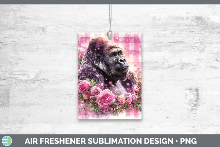 GorgeousAnimals Checker Valentine Air Freshener design.