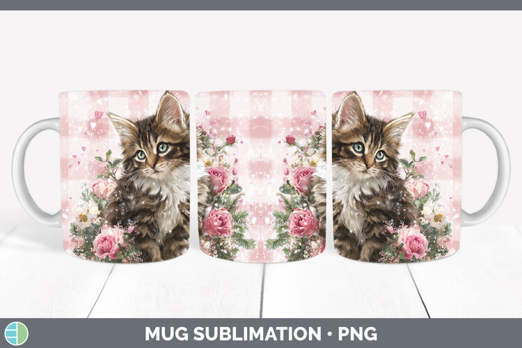 GorgeousAnimals Checker Valentine Mug Wrap design.