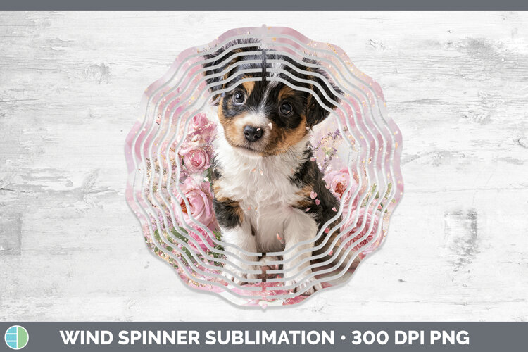 GorgeousAnimals Checker Valentine Wind Spinner design.