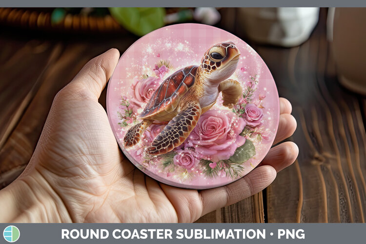 GorgeousAnimals Checker Valentine Round Coaster design.