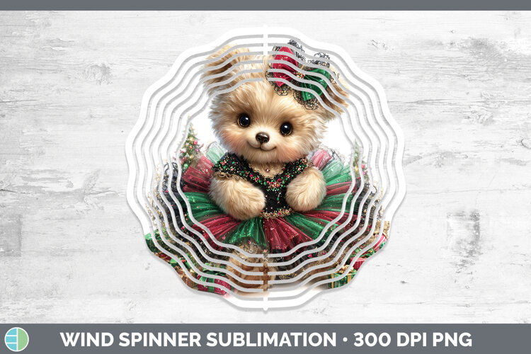 GorgeousAnimals Christmas Wind Spinner design.