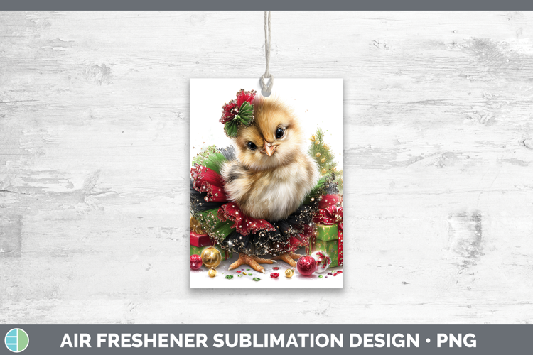 Animals Christmas Chicken Air Freshener Sublimation Car Fres