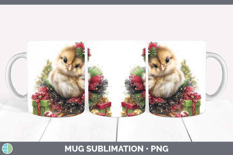 GorgeousAnimals Christmas Mug Wrap design.