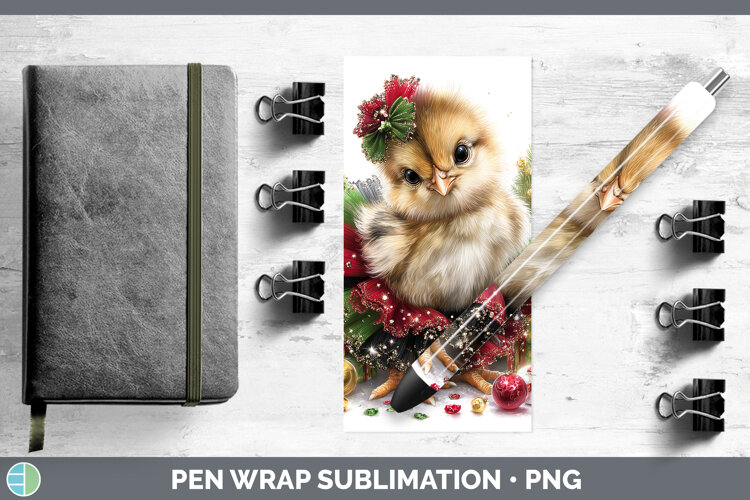 GorgeousAnimals Christmas Pen Wrap design.