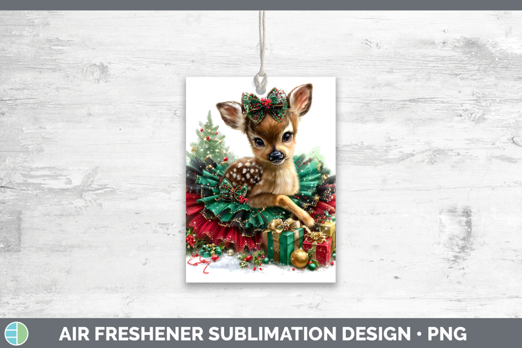 Animals Christmas Deer Air Freshener Sublimation Car Freshen