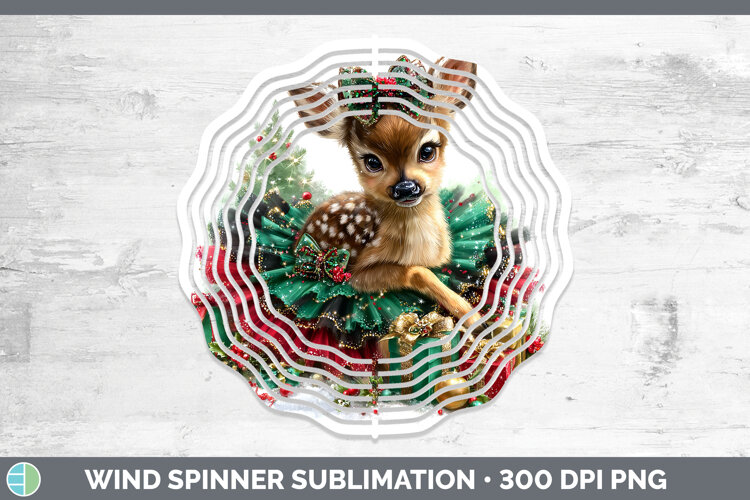 GorgeousAnimals Christmas Wind Spinner design.