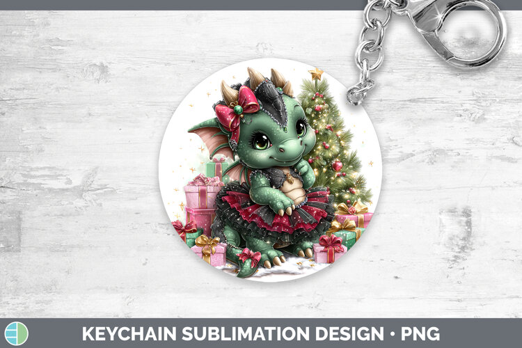 GorgeousAnimals Christmas Keychain design.