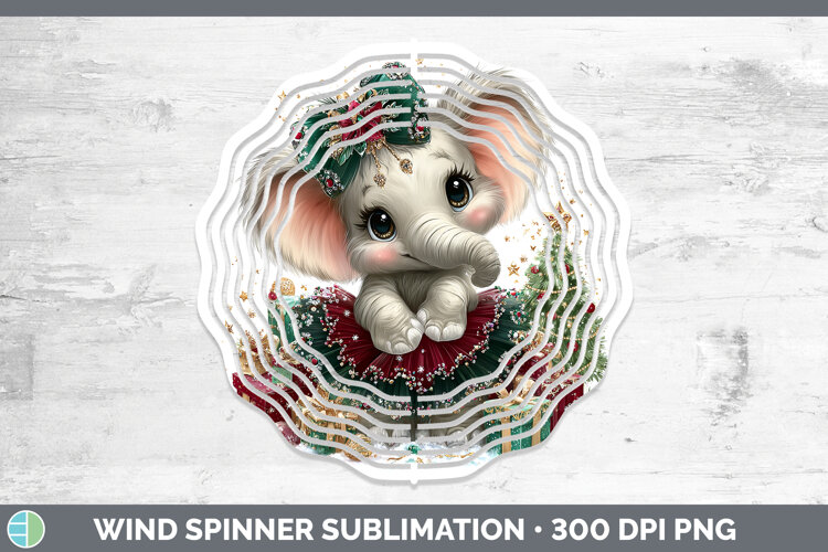 GorgeousAnimals Christmas Wind Spinner design.