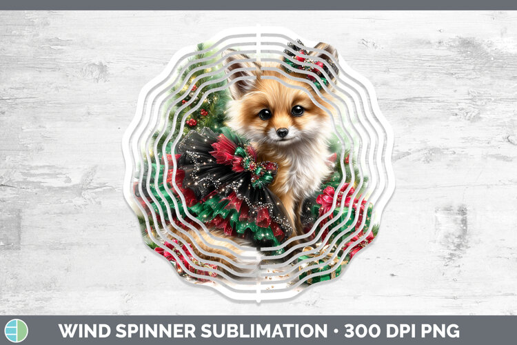 GorgeousAnimals Christmas Wind Spinner design.