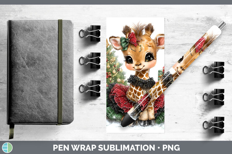 GorgeousAnimals Christmas Pen Wrap design.